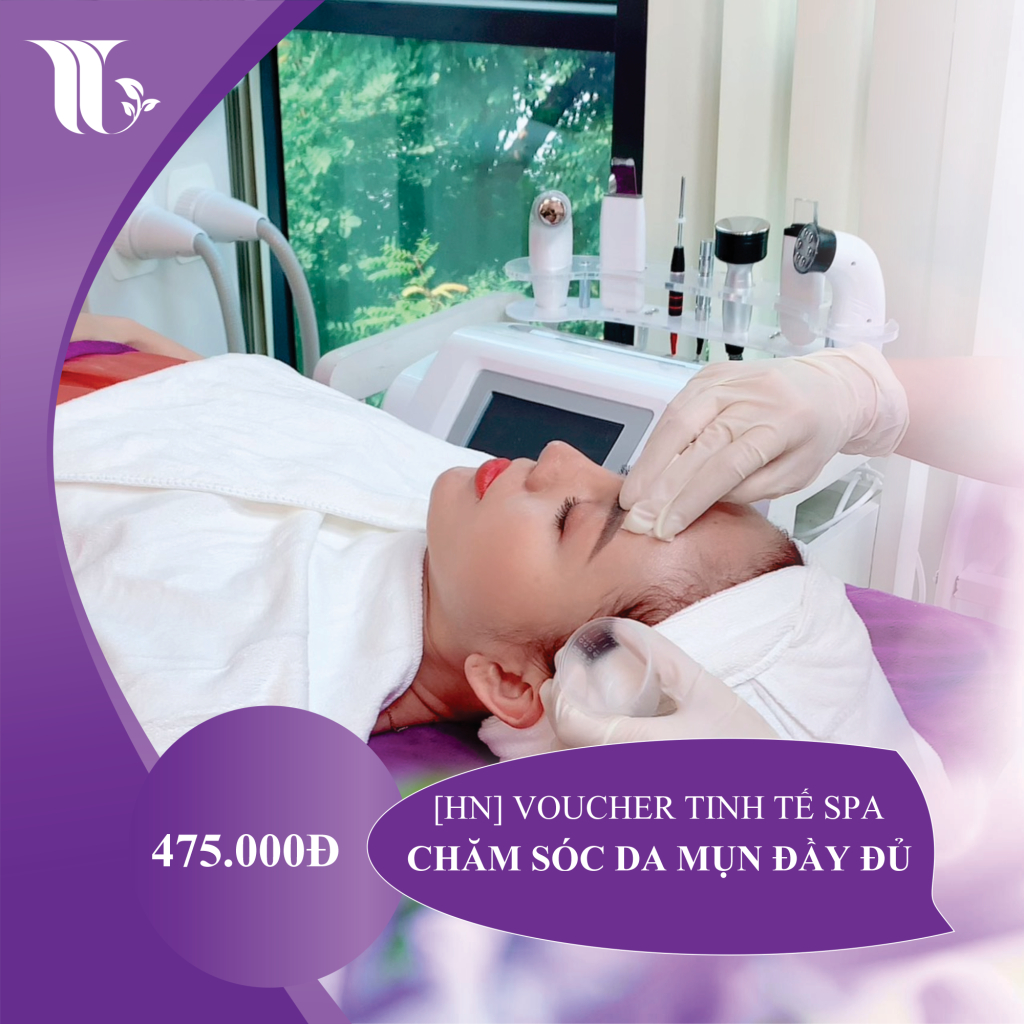 [HN] Voucher Tinh tế Spa - Chăm sóc da mụn đầy đủ [GIÁ TRẢI NGHIỆM]