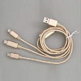 CÁP SẠC NHANH DÂY DÙ 3 ĐẦU SAM SUNG , IPHONE, TYPE C