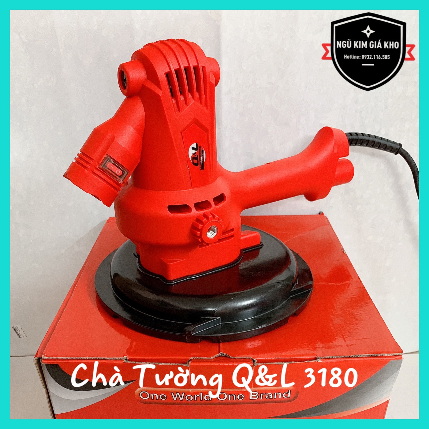 Máy Chà Nhám Tường, Sơn Bả Q&L - QL 3180 Có Đèn