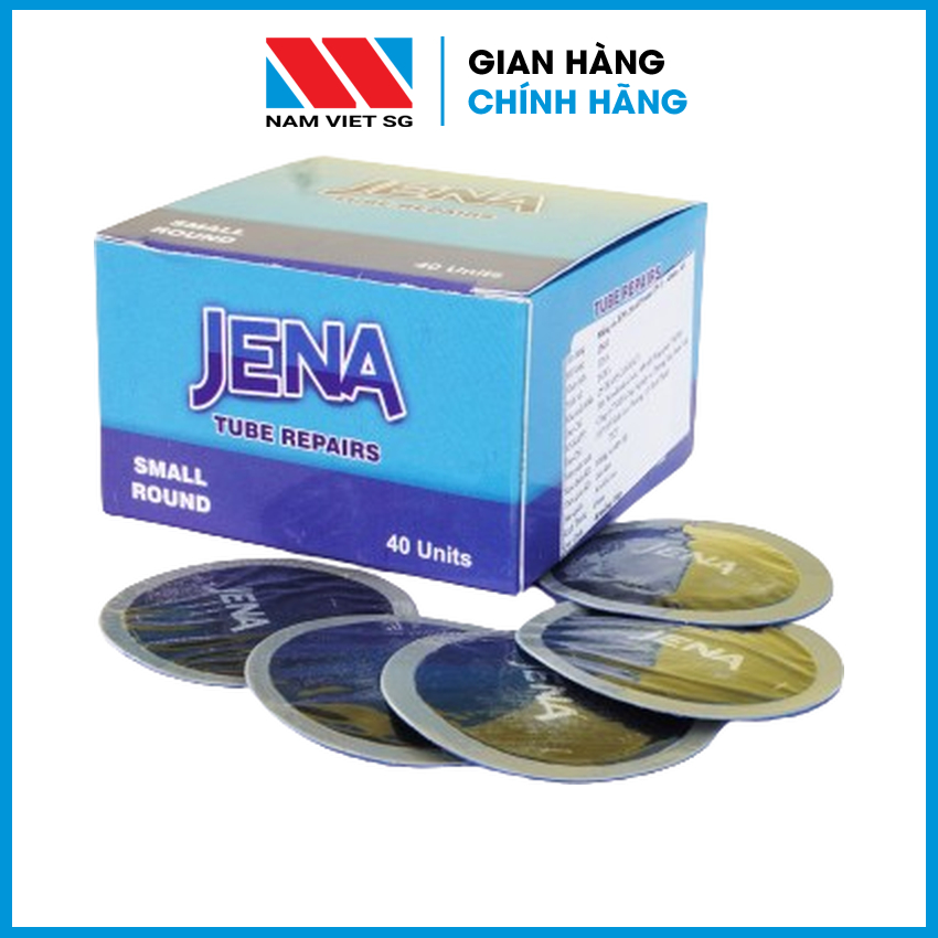 Miếng vá lốp xe, miếng vá vỏ xe jena jn-11 small round – 43mm – 40 miếng/ hộp