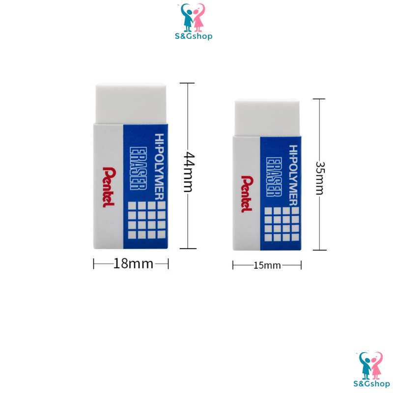 5 Cục tẩy bút chì Pentel siêu sạch