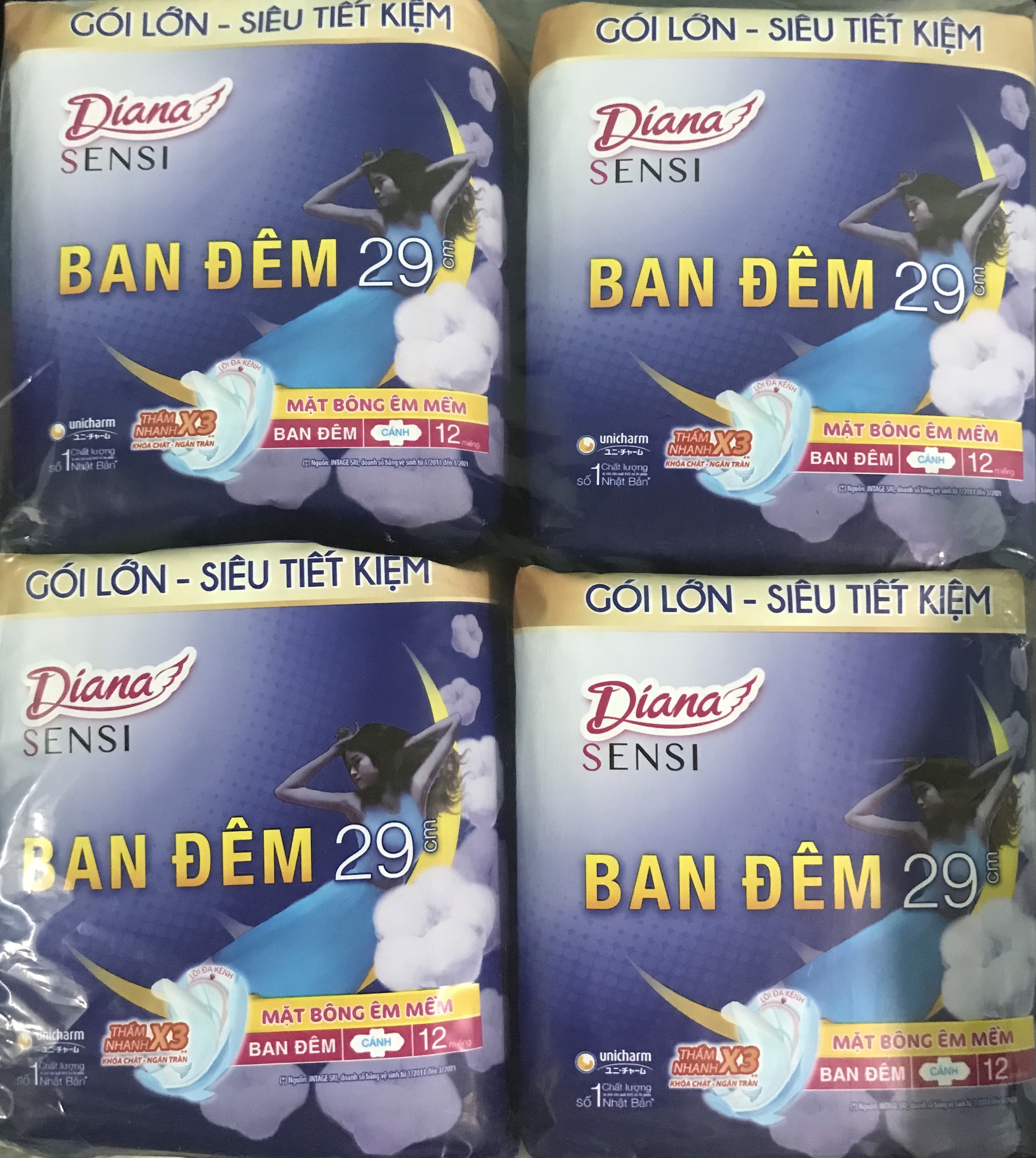 BVS Diana Sensi Night 29cm 12 Miếng