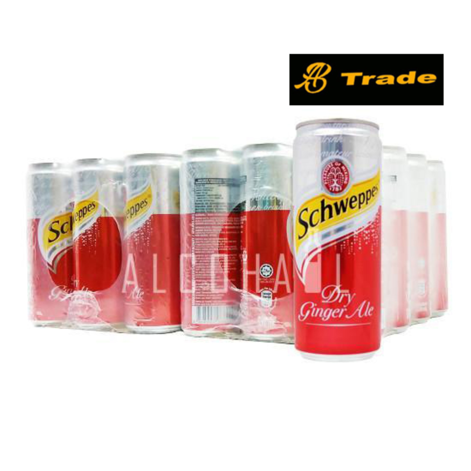 Lốc 12 lon nước Gừng hiệu Schweppes Ginger Ale 320ml