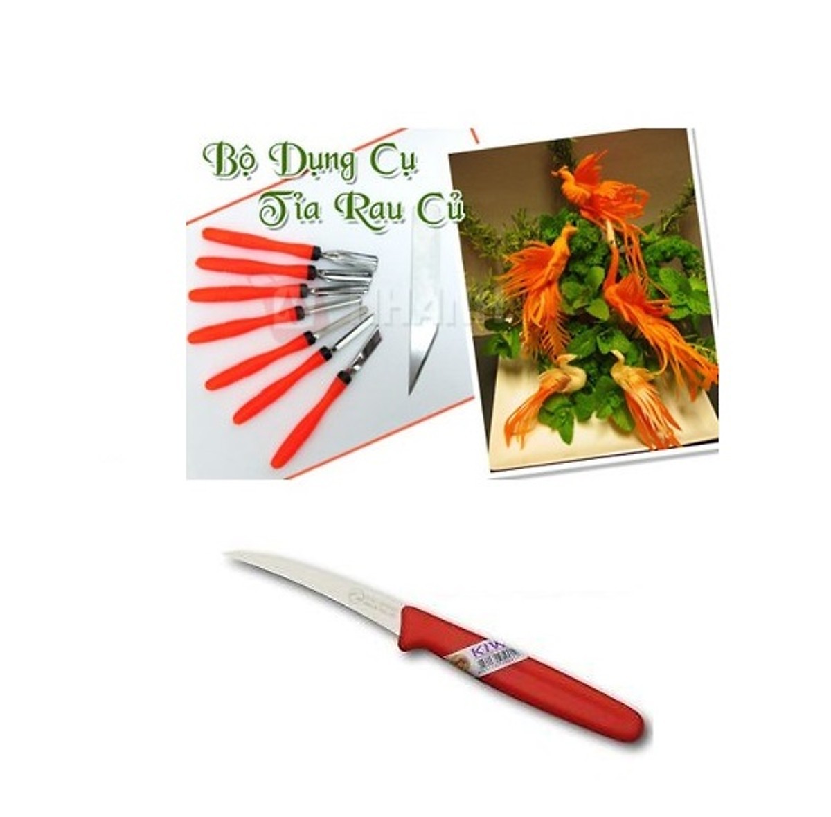 Bộ dụng cụ tỉa rau củ 9 món đa năng cao cấp