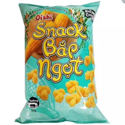 Bim Bim Snack Oishi Bắp Ngọt gói 80g-Ăn Vặt Sumo Snack