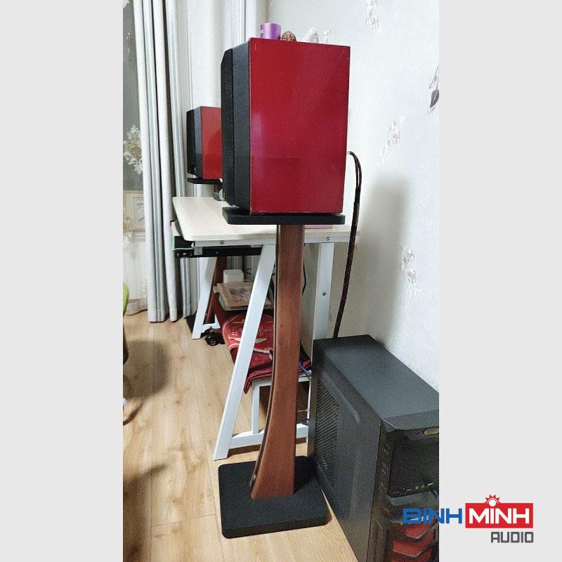 Chân loa gỗ bookshelf thân cong cao 90cm