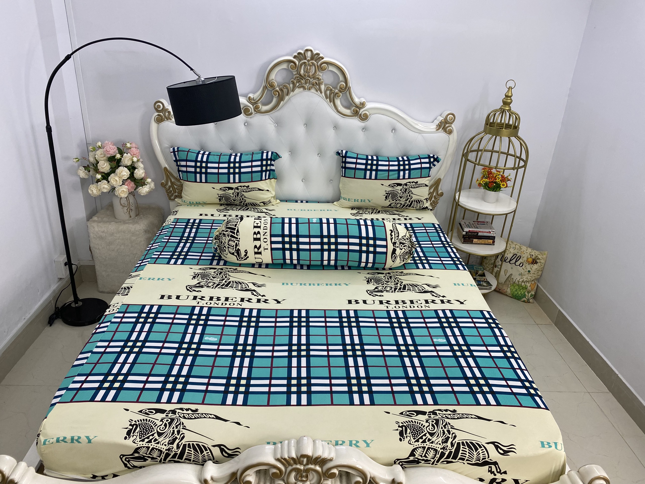 [HCM] drap thun hàn ,Bộ Drap Thun Hàn Quốc mát lạnh { 4 món } khách nhớ chọn size