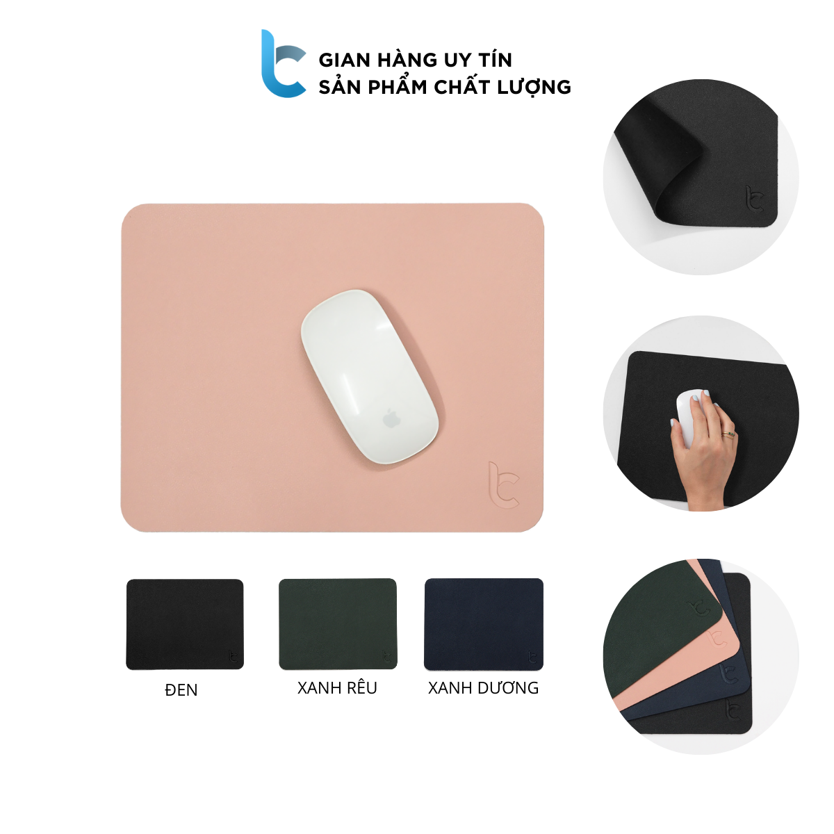 Miếng Lót Chuột Da Lucas Mouse Pad 270x210mm