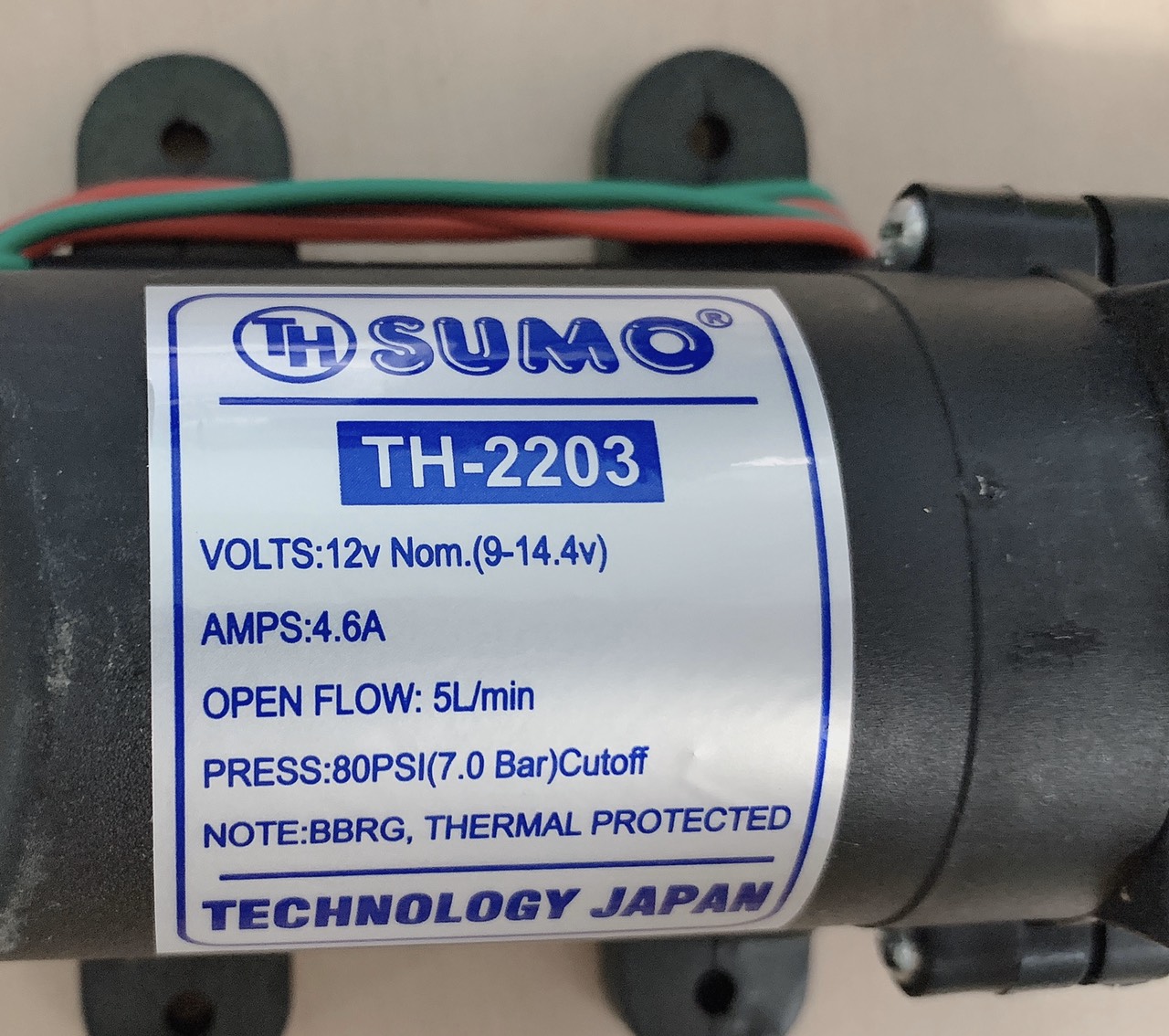 [HCM]Máy bơm nước mini 12v áp lực cao SUMO