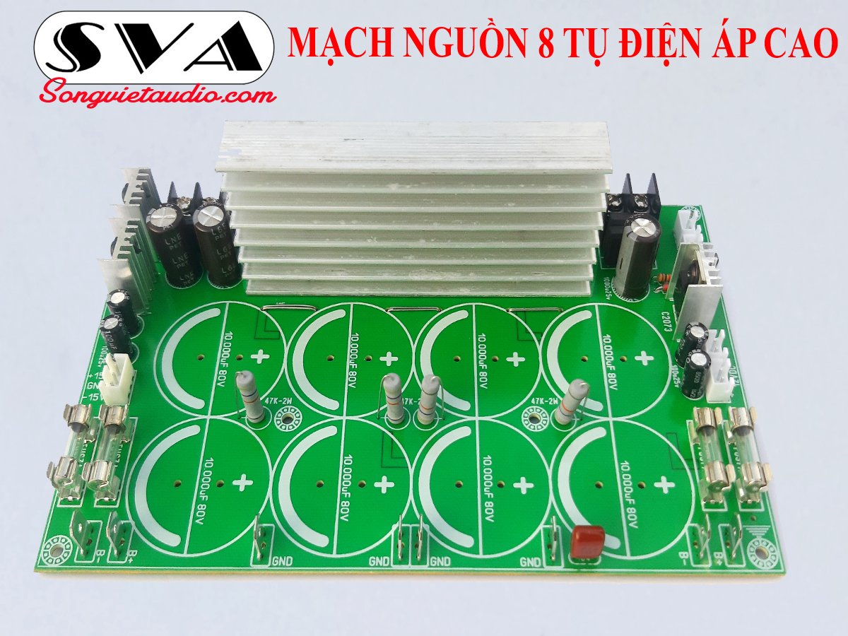 MẠCH NGUỒN 8 TỤ điện áp cao - 1 MẠCH