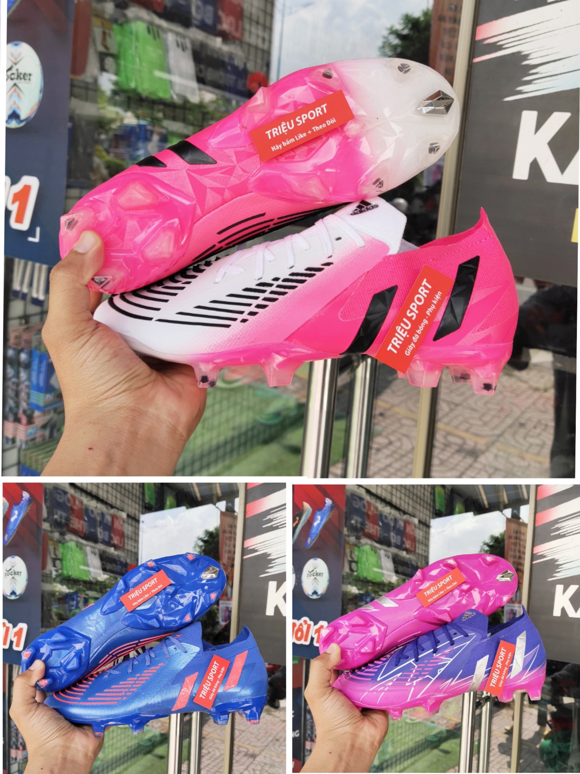 Giày Đá Bóng Predator EDGE .1 FG ( Tặng Hộp + Tất + Túi rút )