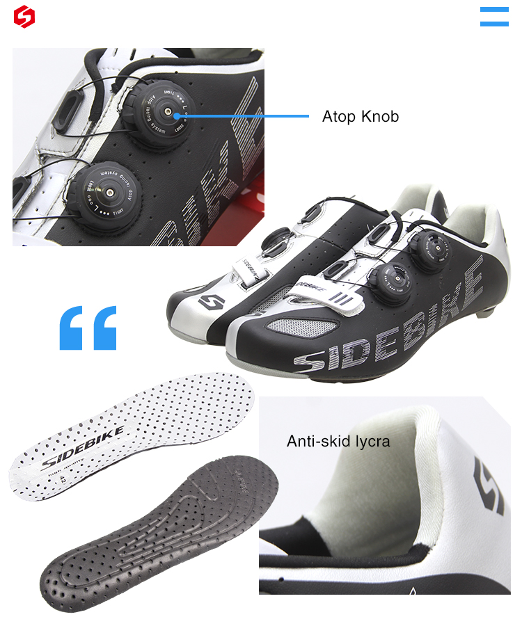 Giày Xe Đạp Sidebike SD002 Pro RD Đế Carbon