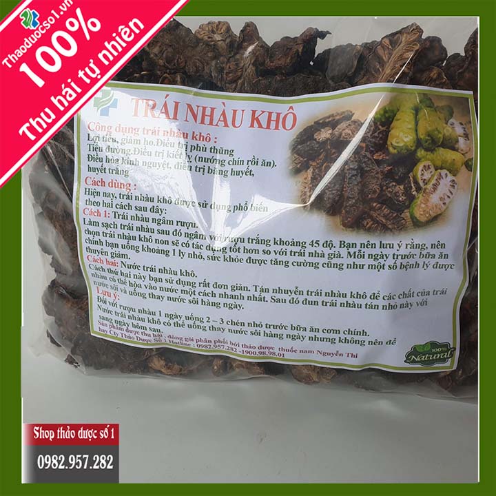 Xả- Trái nhàu khô Cao cấp - 1kg