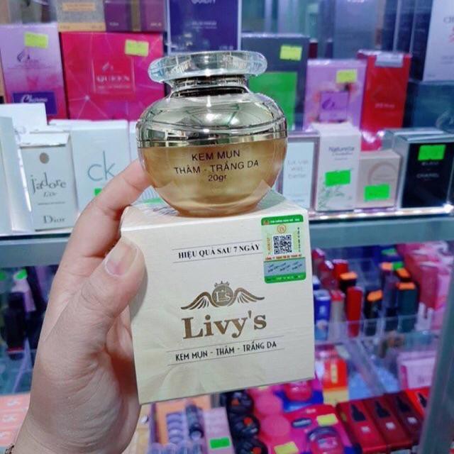 Kem Face LIVY'S Vàng 20g Mụn Thâm Trắng Da Livy Vàng CHính Hãng 100%