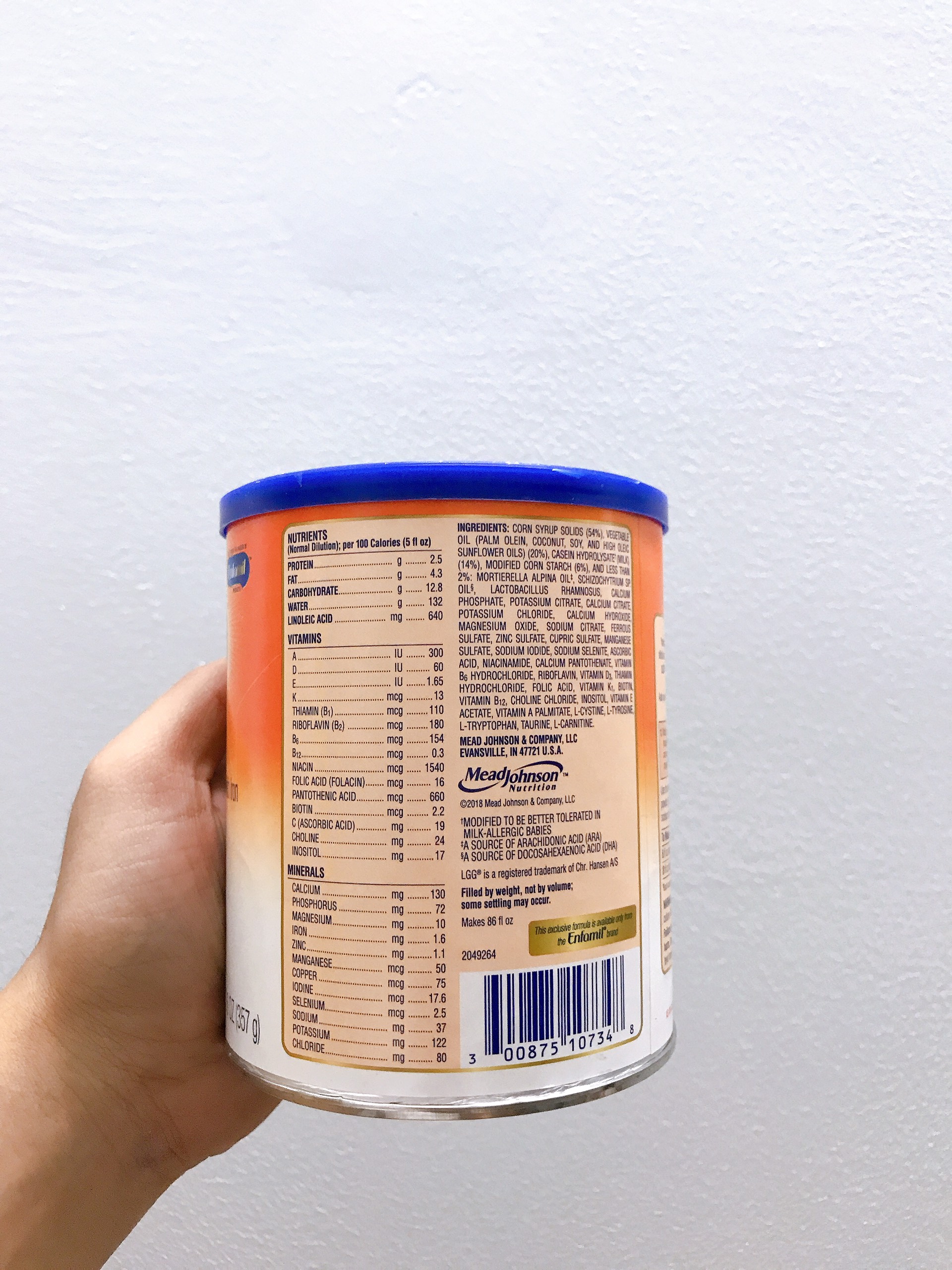 Sữa thuỷ phân Nutramigen Toddler 357g