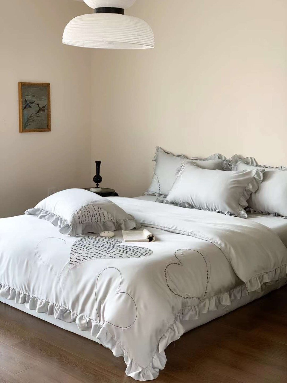 Set chăn ga gối lụa tencel thêu cao cấp- tencel 80s siêu mềm mướt nhập khẩu nguyên bộ 4 món