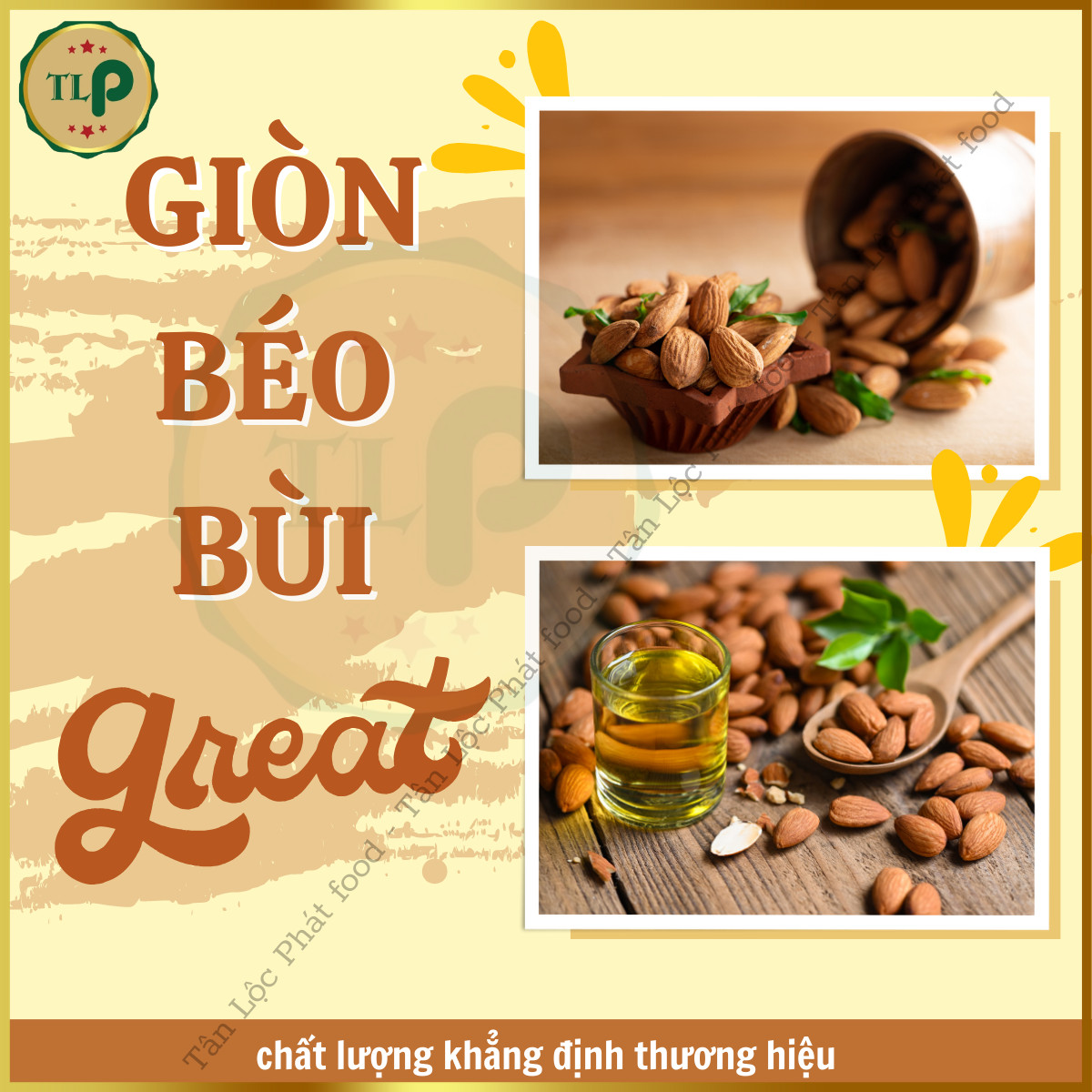 LÕI HẠT HẠNH NHÂN TÂN LỘC PHÁT HŨ 500G
