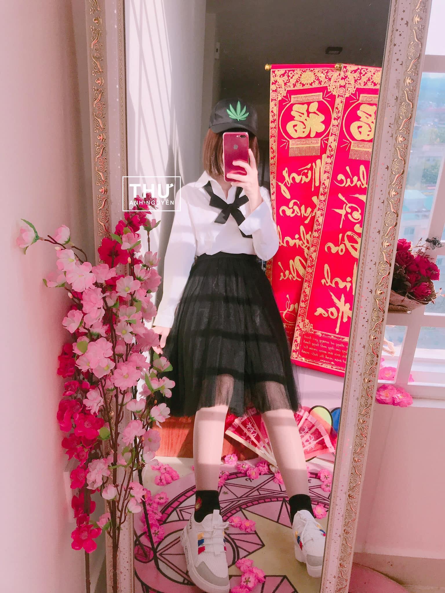 [HCM]SET ÁO SƠMU CAVAT CHÂN VÁY TUTU