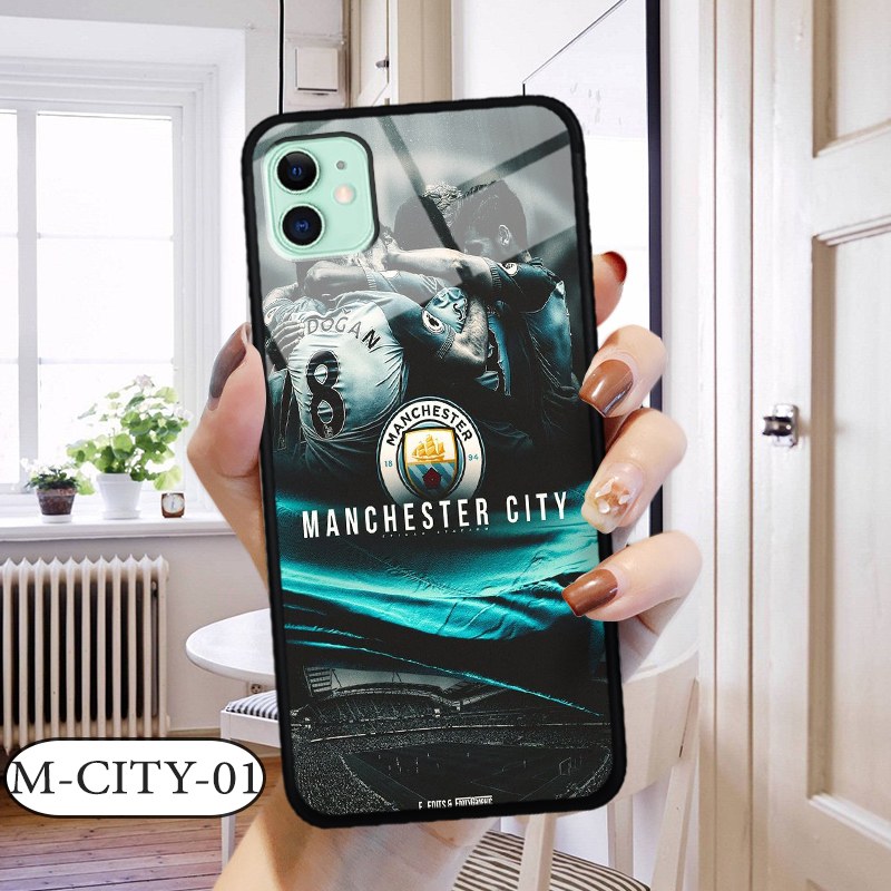 Ốp kính 3D IPHONE 11- in biểu tượng đội bóng