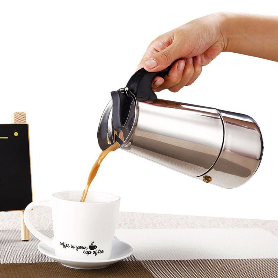 Ấm pha cà phê Moka Express Inox | 2 cup, 4 cup, 6 cup và 9 cup