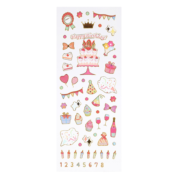 [HCM]Tấm Sticker Dán Nổi Trang Trí Sổ Kế Hoạch - Happy Birthday