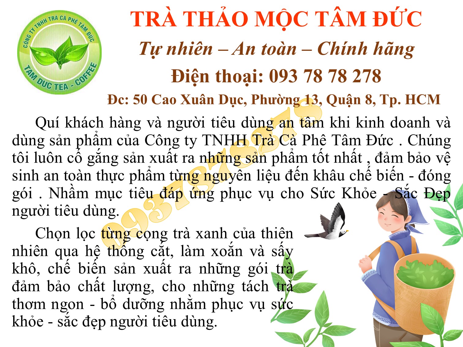 [HCM]Combo 5 gói trà thảo mộc hồng sâm tâm đức