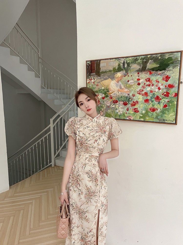 Đầm Sườn Xám Cách Tân Thượng Hải Phong Cách Trẻ