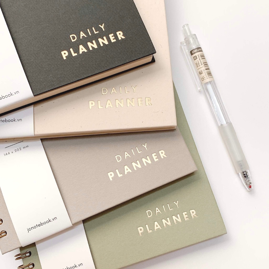 Sổ Daily Planner Cao Cấp - Sổ Lên Kế Hoạch Hằng Ngày - JC Notebook