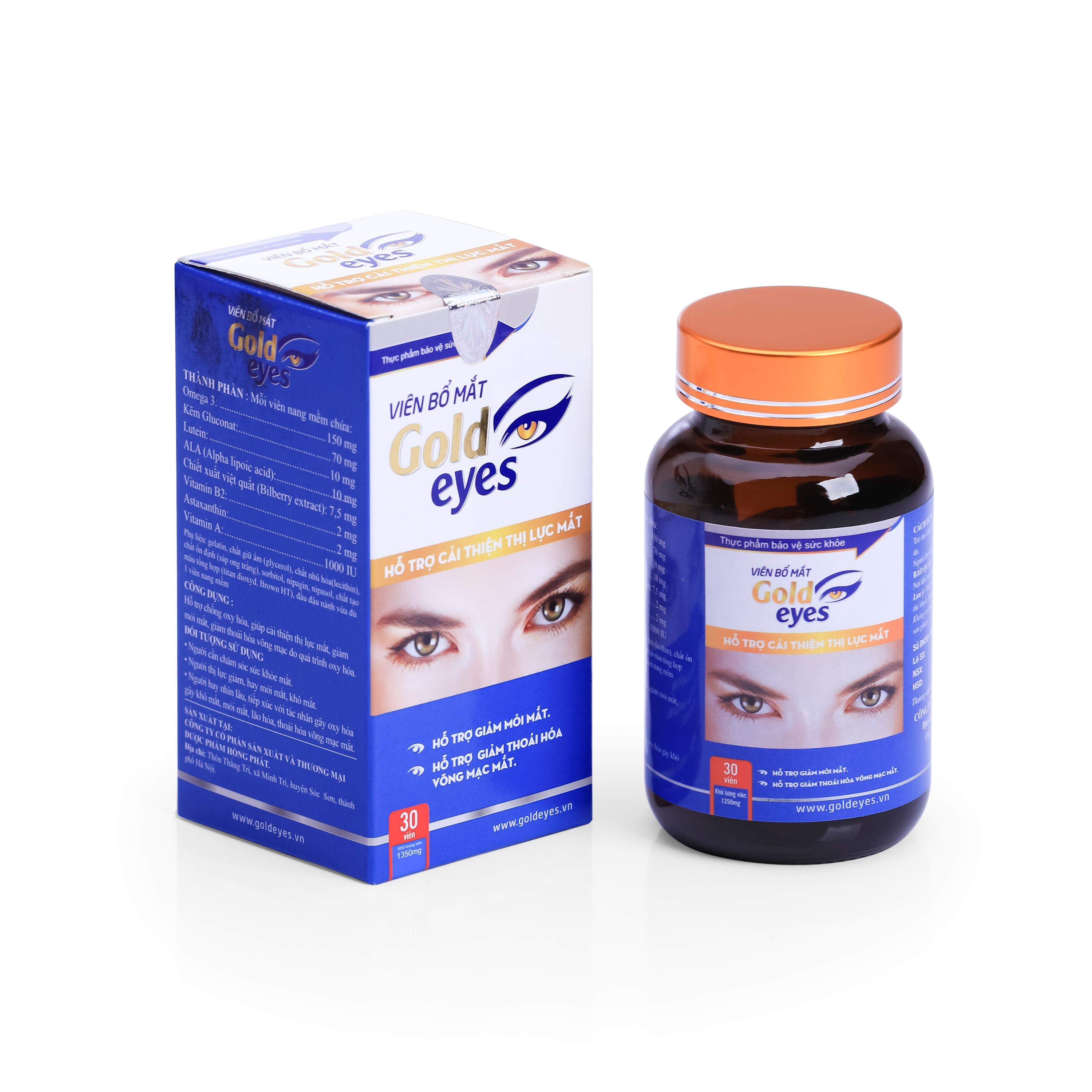 [HCM]VIÊN UỐNG BỔ MẮT GOLD EYES