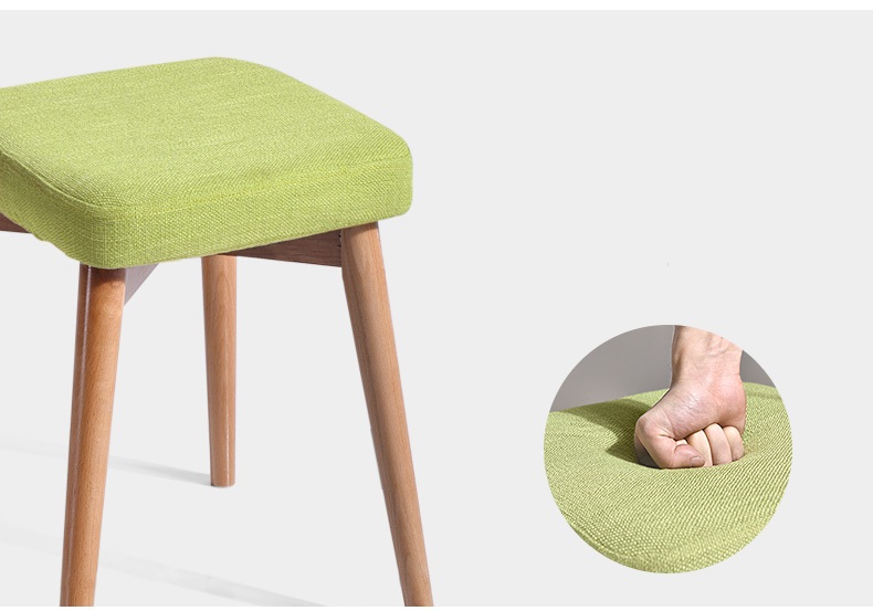 Ghế Đôn Mặt Đệm Xanh Cốm