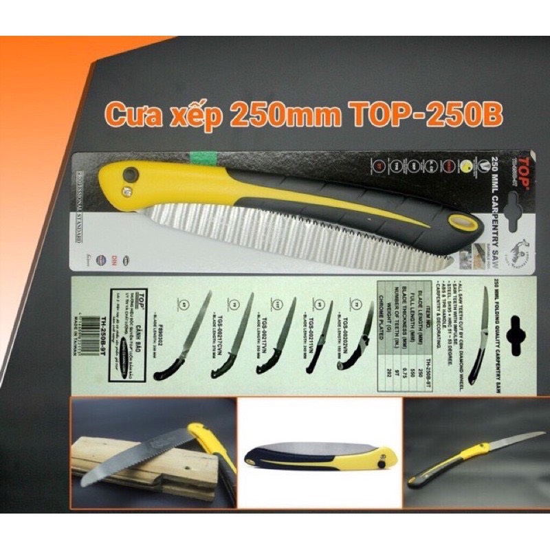 Cưa gấp cắt cành cầm tay cao cấp hiệu TOP