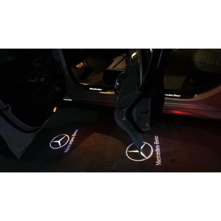 Đèn cảnh báo mở cửa chiếu Logo,  thương hiệu MERCEDES