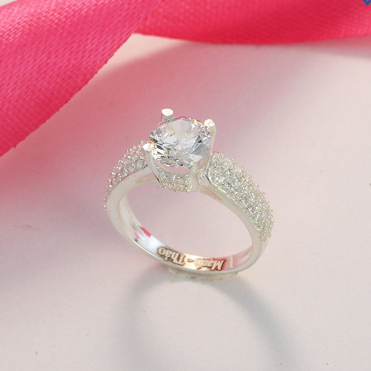 Nhẫn nữ bạc ta đính đá cao cấp NN0169 - Trang Sức TNJ