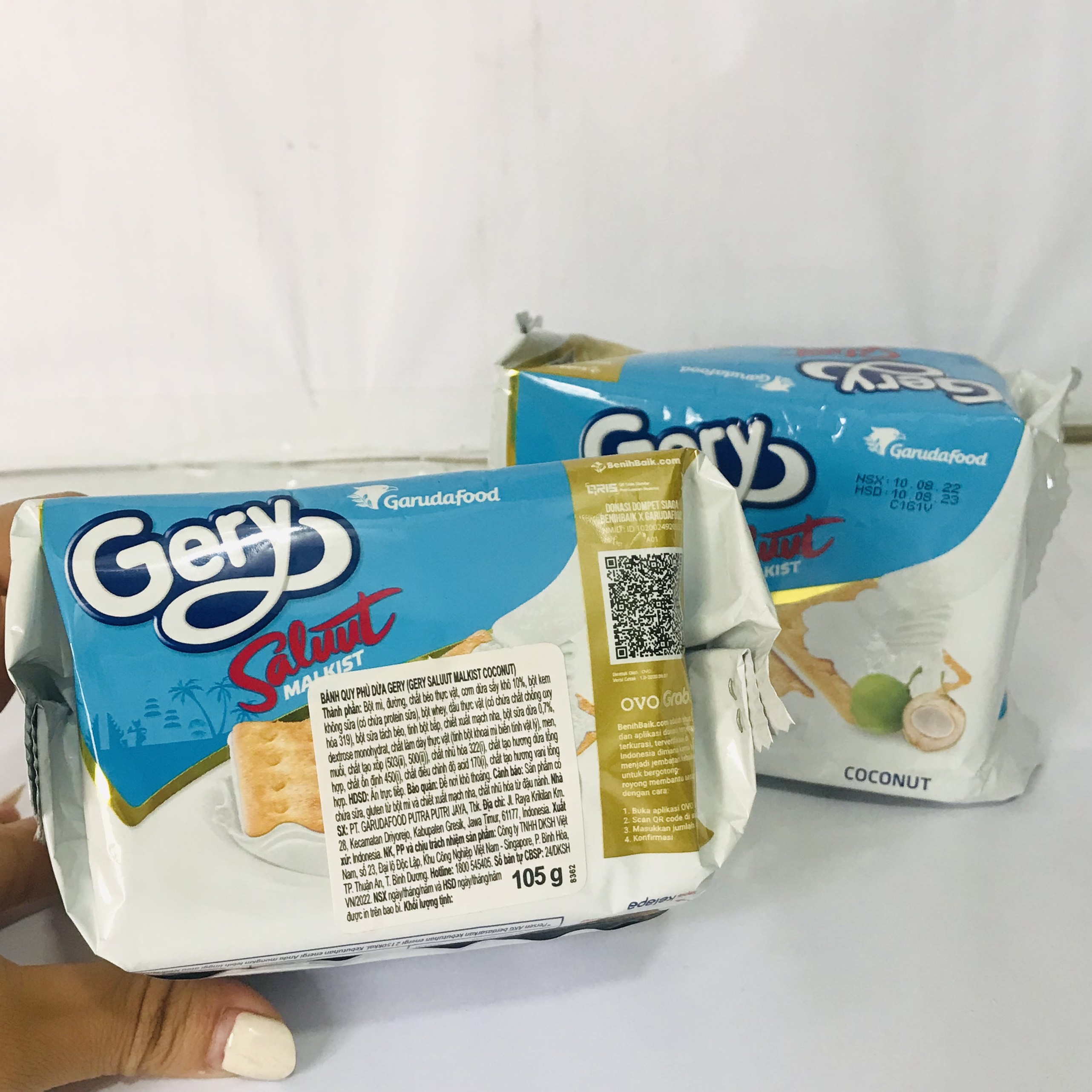 Bánh Quy Phô Mai Gery Cheese Cracker Gói 100g