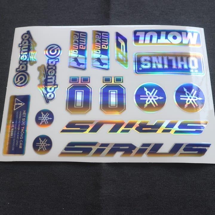 TEM LOGO MẠ CROM CHO DÒNG XE SIRIUS