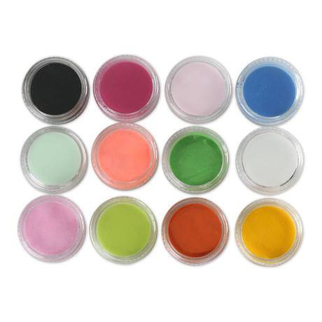 Set Bột Đắp Hoa -set 12 Màu - phụ kiện nails minh anh