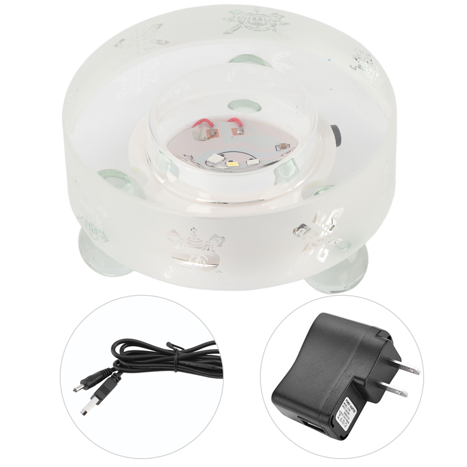 Đế Đèn LED Pha Lê Mini Họa Tiết Đẹp Giá Đứng Trưng Bày Phật Trang Trí Nhà Cửa
