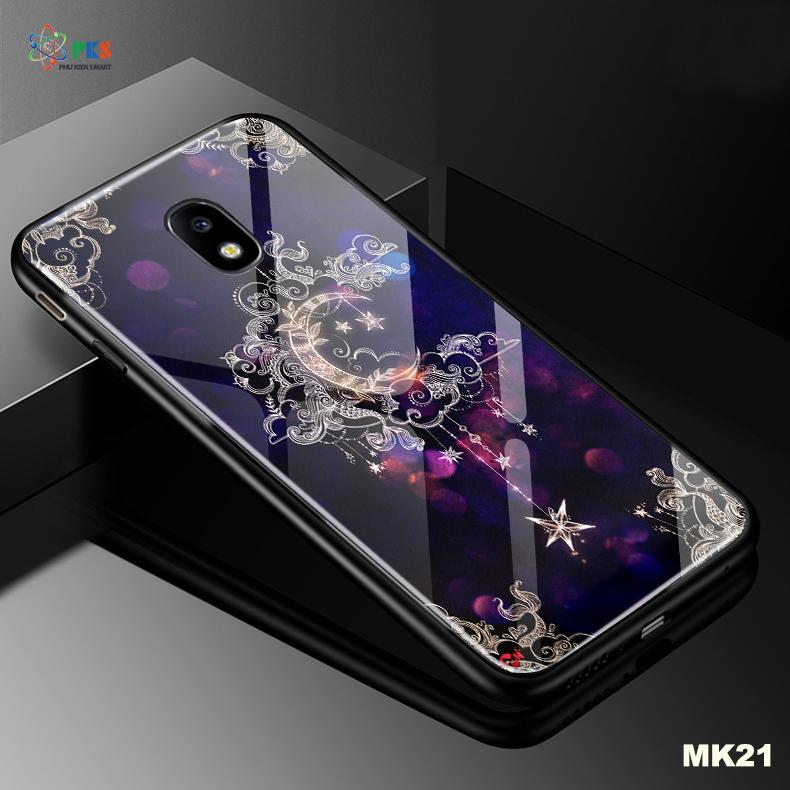 Ốp lưng Iphone 7 Plus /8 Plus in 3D hình hoa văn mặt kính cường lực