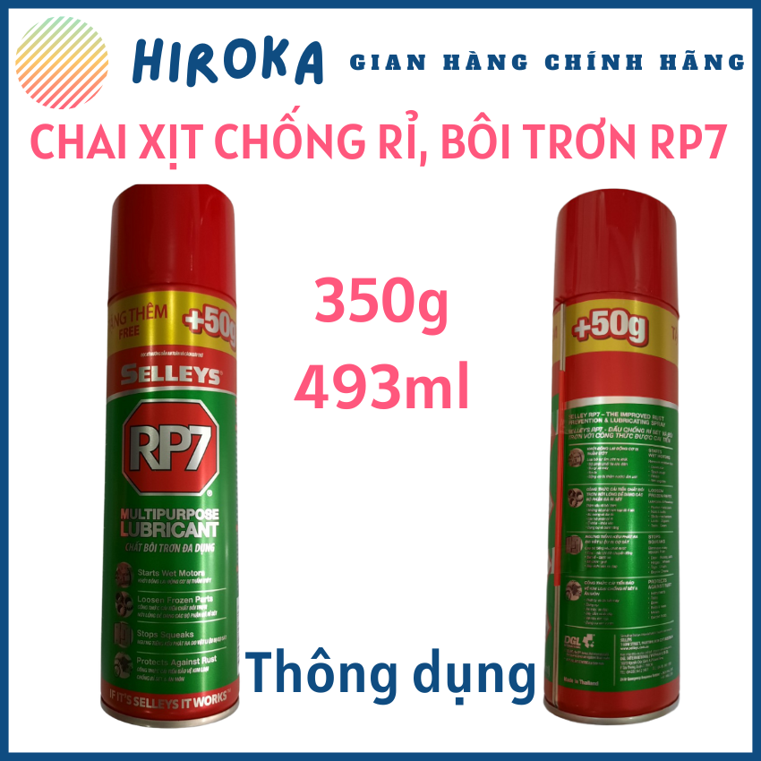 Chai Xịt Chống Rỉ, Bôi Trơn, Chống Ẩm, Mở Bulong Ốc Vít RP7 350g (493ml ...