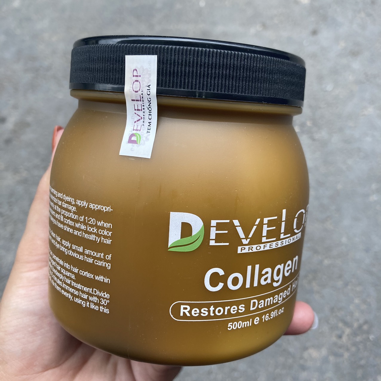 [HCM]Hấp Dầu DEVELOP Collagen phục hồi tóc khô sơ chẻ ngọn 500ml