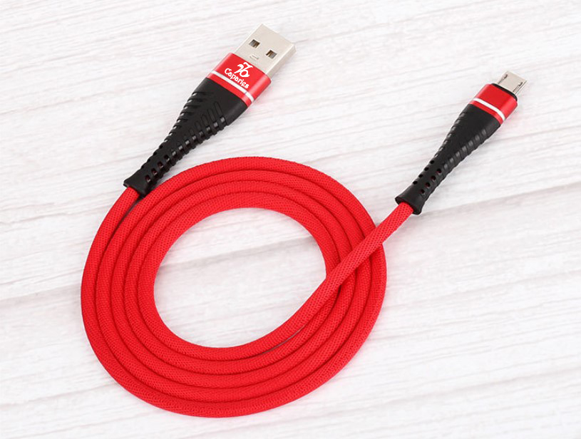 [HCM]Cáp Sạc CAPARIES RED Line V2 Chuẩn MICRO-USB - Dài 1M - CPRREDV2