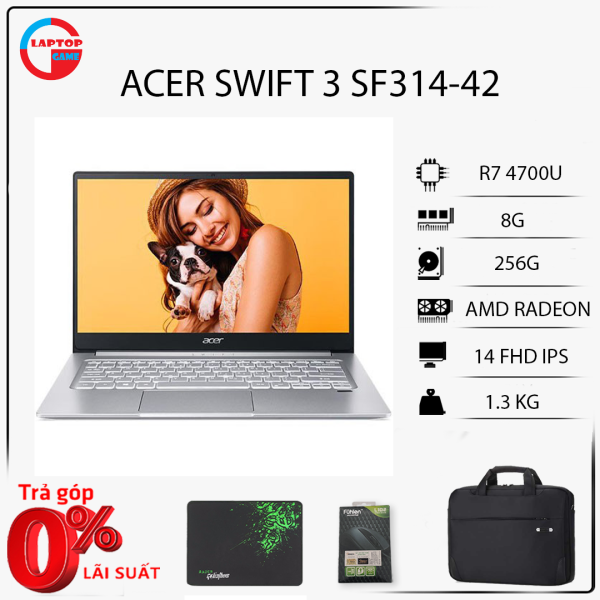 [Mới 100%] Acer Swift 3 SF314-42 (Ryzen 7-4700U, 8G, 256G, 14IN FHD)