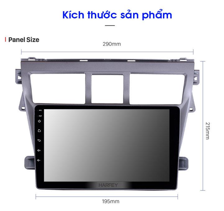Màn hình Android 9 Inc WIFI + 4G  Toyota Vios 2006-2012