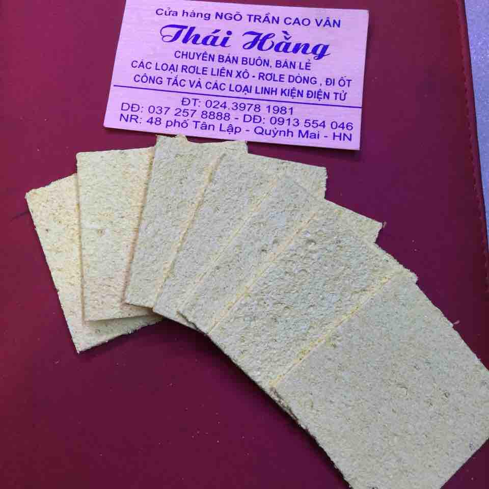 Miếng bọt chùi mỏ hàn giá cho 10 miếng