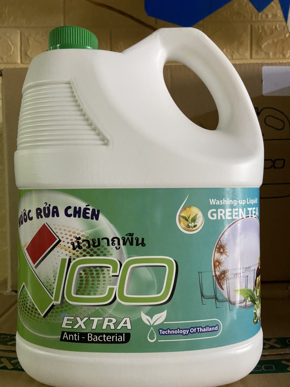 Nước Rửa Chén XiCo Thái Lan 3600g Sạch Bóng Diệt Khuẩn