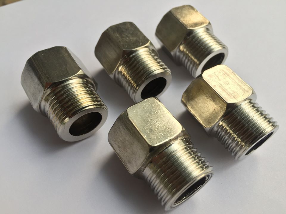 5 chiếc lơ inox 304 ren ngoài 21mm-ren trong 21mm