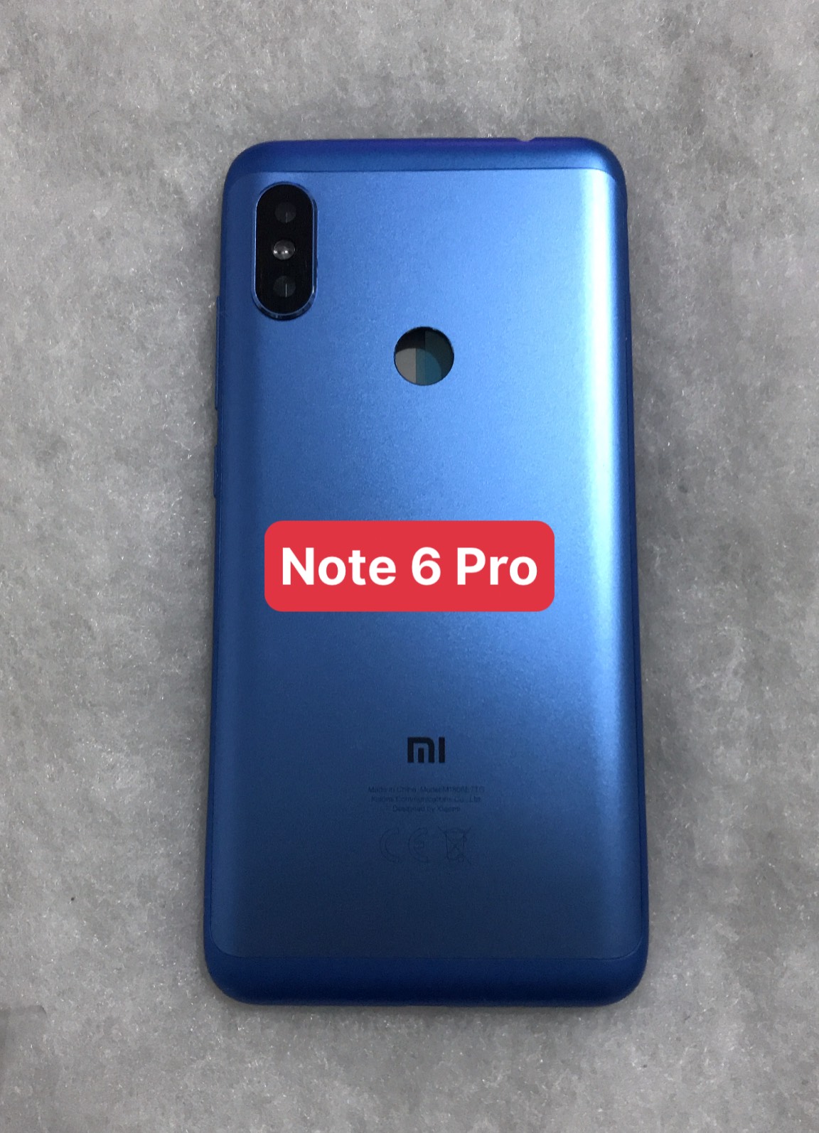 Bộ vỏ Xiaomi Redmi Note 6 Pro ( bộ gồm lưng, xương, nút bấm và kính camera)