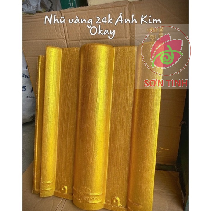 [SƠN CHẬU] Sơn nhũ vàng 24k Okay hệ nước