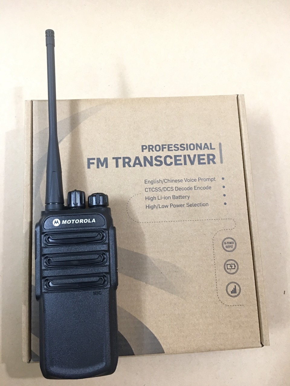 Bộ 1 Bộ đàm Motorola CP838/CP-838 (Siêu bền, Loa chống từ tính, Pin dung lượng lớn, cự ly liên lạc xa)