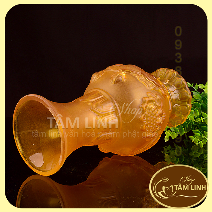 Bình Hoa Thờ Cúng Lưu Ly Vàng - Nhiều Sise